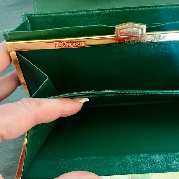 Vintage YSL Green Croc Wallet - Picture 9 of 15